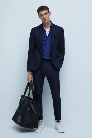 Camicia elegante blu scuro di Calvin Klein