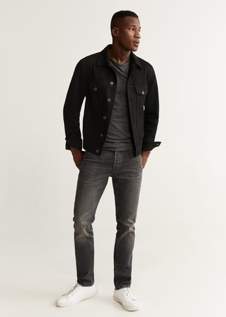 Giacca di jeans nera di Off-White