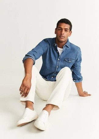 Jeans bianchi di Haider Ackermann