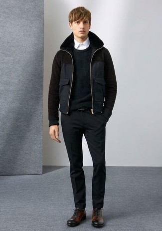 Maglione girocollo nero di Gucci