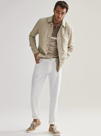 Jeans bianchi di Salvatore Ferragamo