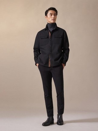Camicia giacca nera di Kenzo