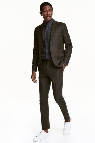 Camicia elegante grigio scuro di Jil Sander