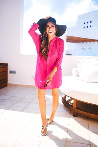 Vestito da spiaggia rosa di Lemlem