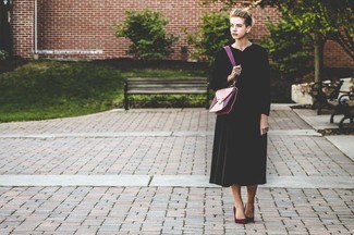 Vestito longuette nero di Moschino Vintage