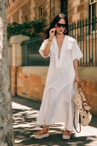 Come indossare e abbinare un vestito di lino per una donna di 30 anni in estate 2023 modo smart-casual (2 outfit) Lookastic
