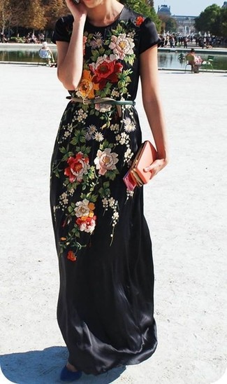 Farfetch Donna Abbigliamento Vestiti Vestiti a fiori Nero Abito a fiori 