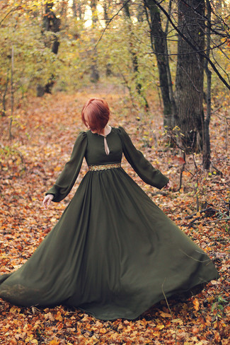 Come indossare e abbinare un vestito foglia di tè in modo casual: Mostra il tuo stile in un vestito foglia di tè per un look raffinato per il tempo libero.