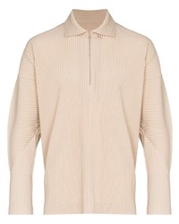 Maglia  a polo beige di Homme Plissé Issey Miyake