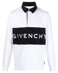 Maglia  a polo stampata bianca di Givenchy
