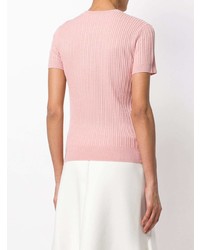 Maglione a maniche corte rosa di Ralph Lauren