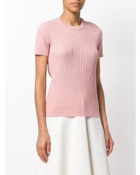 Maglione a maniche corte rosa di Ralph Lauren