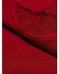 Maglione a maniche corte rosso di RED Valentino