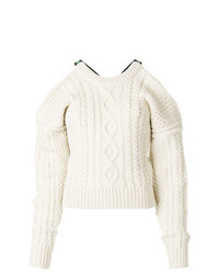 Maglione a trecce bianco di Calvin Klein 205W39nyc