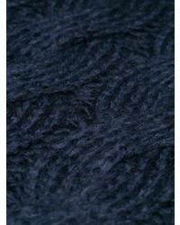 Maglione a trecce blu scuro di Prada