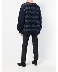 Maglione a trecce blu scuro di Calvin Klein 205W39nyc