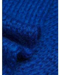 Maglione a trecce blu di Prada