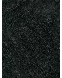 Maglione a trecce grigio scuro di Prada