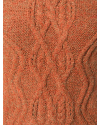 Maglione a trecce lavorato a maglia terracotta di Isabel Marant