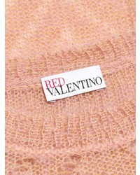 Maglione a trecce rosa di RED Valentino