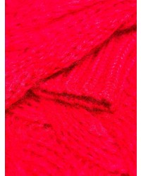 Maglione a trecce rosso di Prada