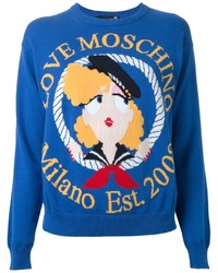Maglione blu di Love Moschino