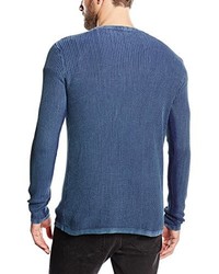 Maglione blu di Solid