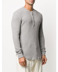 Maglione con collo serafino grigio di DSQUARED2