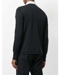 Maglione con collo serafino nero di Alexander McQueen