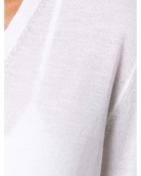 Maglione con scollo a v bianco di Tom Ford