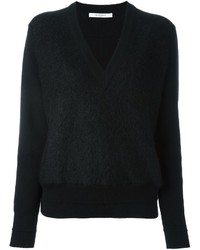 Maglione con scollo a v nero di Givenchy