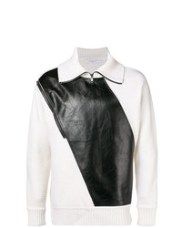 Maglione con zip bianco e nero di Givenchy