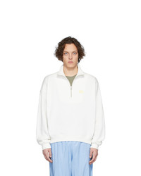 Maglione con zip bianco di Martin Asbjorn