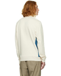 Maglione con zip bianco di Ps By Paul Smith