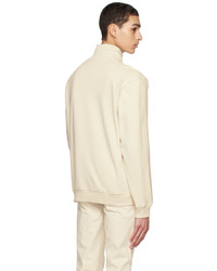 Maglione con zip bianco di BOSS