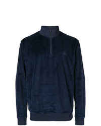 Maglione con zip blu scuro di Stussy