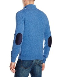 Maglione con zip blu di Hackett London