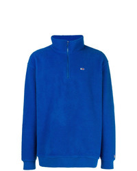 Maglione con zip blu di Tommy Jeans