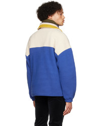 Maglione con zip di pile blu di Isabel Marant