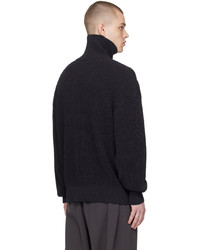 Maglione con zip grigio scuro di RAINMAKER KYOTO