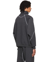 Maglione con zip grigio scuro di Saul Nash