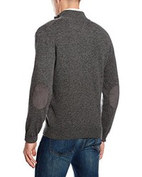 Maglione con zip grigio scuro di Hackett Clothing