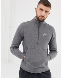Maglione con zip grigio scuro di Nike