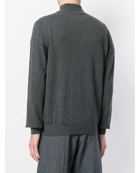 Maglione con zip grigio scuro di Cenere Gb