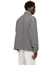 Maglione con zip grigio di F/CE