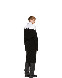 Maglione con zip nero e bianco di Random Identities