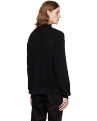 Maglione con zip nero di Cotton Citizen
