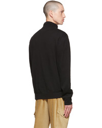 Maglione con zip nero di Polo Ralph Lauren