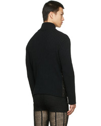 Maglione con zip nero di Dion Lee