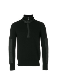 Maglione con zip nero di MONCLER GRENOBLE